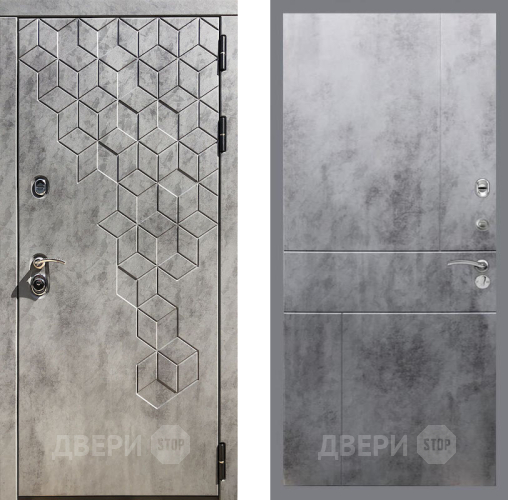 Входная металлическая Дверь Рекс (REX) 23 FL-290 Бетон темный в Дмитрове