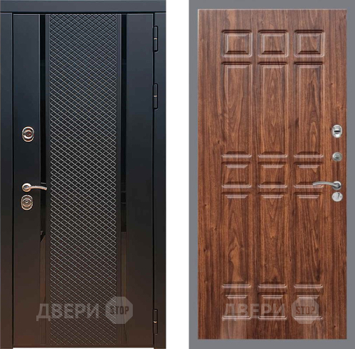 Входная металлическая Дверь Рекс (REX) 25 FL-33 орех тисненый в Дмитрове