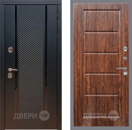 Дверь Рекс (REX) 25 FL-39 орех тисненый в Дмитрове