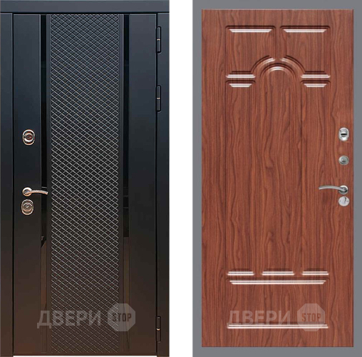 Дверь Рекс (REX) 25 FL-58 орех тисненый в Дмитрове