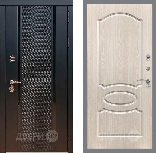 Входная металлическая Дверь Рекс (REX) 25 FL-128 Беленый дуб в Дмитрове