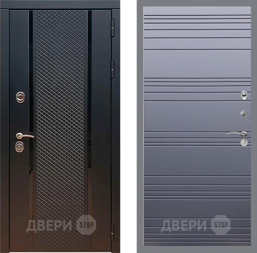 Входная металлическая Дверь Рекс (REX) 25 Line Силк титан в Дмитрове