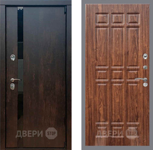 Дверь Рекс (REX) 26 FL-33 орех тисненый в Дмитрове
