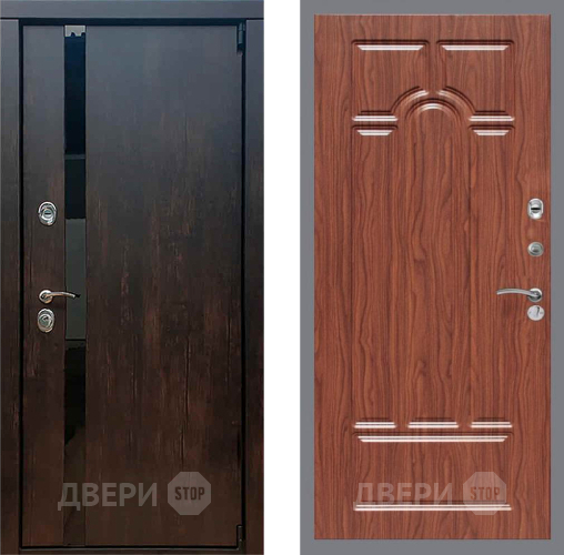 Входная металлическая Дверь Рекс (REX) 26 FL-58 орех тисненый в Дмитрове