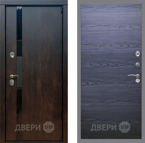 Входная металлическая Дверь Рекс (REX) 26 GL Дуб тангенальный черный в Дмитрове