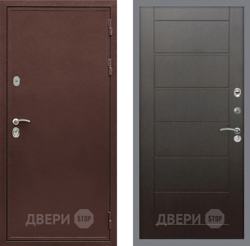 Дверь Рекс (REX) 5 металл 3 мм Сити Венге в Дмитрове