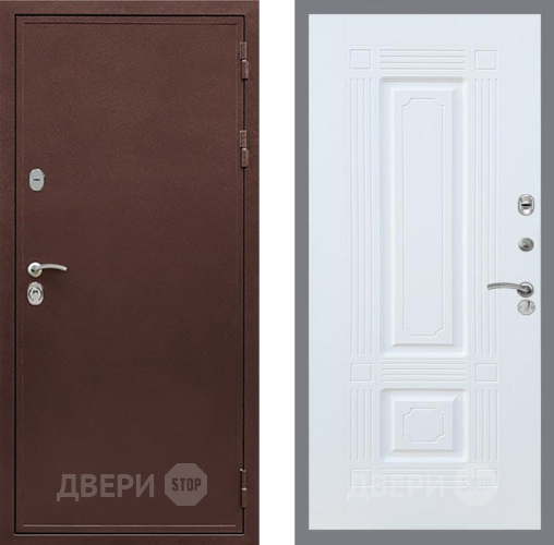 Входная металлическая Дверь Рекс (REX) 5 металл 3 мм FL-2 Силк Сноу в Дмитрове