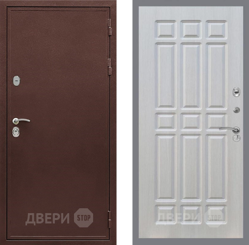 Входная металлическая Дверь Рекс (REX) 5 металл 3 мм FL-33 Лиственница беж в Дмитрове