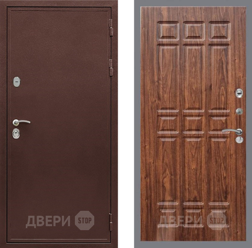 Дверь Рекс (REX) 5 металл 3 мм FL-33 орех тисненый в Дмитрове