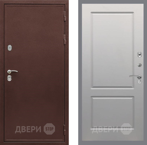 Входная металлическая Дверь Рекс (REX) 5 металл 3 мм FL-117 Грей софт в Дмитрове