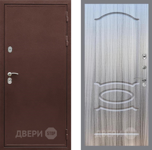 Входная металлическая Дверь Рекс (REX) 5 металл 3 мм FL-128 Сандал грей в Дмитрове