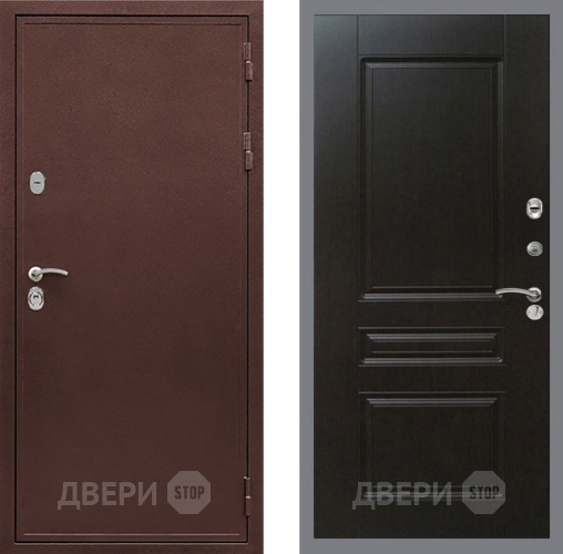 Входная металлическая Дверь Рекс (REX) 5 металл 3 мм FL-243 Венге в Дмитрове