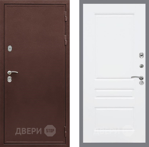 Дверь Рекс (REX) 5 металл 3 мм FL-243 Силк Сноу в Дмитрове