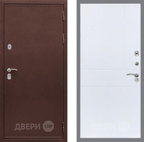 Дверь Рекс (REX) 5 металл 3 мм FL-290 Силк Сноу в Дмитрове