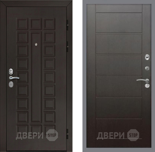 Входная металлическая Дверь Рекс (REX) Сенатор Cisa Сити Венге в Дмитрове