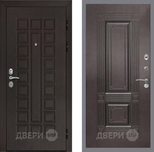 Входная металлическая Дверь Рекс (REX) Сенатор Cisa FL-2 Венге в Дмитрове