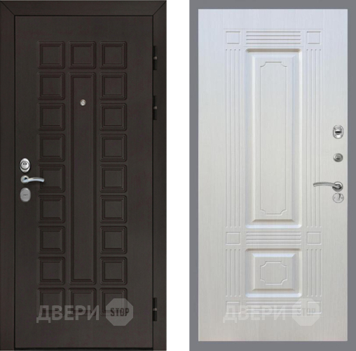Входная металлическая Дверь Рекс (REX) Сенатор Cisa FL-2 Лиственница беж в Дмитрове