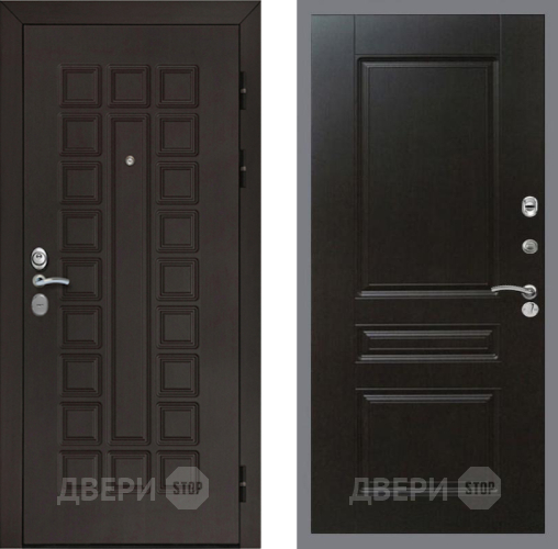 Входная металлическая Дверь Рекс (REX) Сенатор Cisa FL-243 Венге в Дмитрове