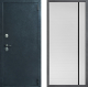 Входная металлическая Дверь Дверной континент ДК-70 Дизайн ФЛ-757 Черное Стекло Софт милк в Дмитрове