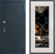 Входная металлическая Дверь Дверной континент ДК-70 Дизайн ФЛ-Тиффани Зеркало Белое дерево в Дмитрове