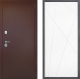 Входная металлическая Дверь Дверной континент Рубикон Медь Дизайн ФЛ-655 Белый софт в Дмитрове