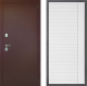 Дверь Дверной континент Рубикон Медь Дизайн ФЛ-757 Белое Стекло Софт милк в Дмитрове