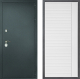 Входная металлическая Дверь Дверной континент Рубикон Серебро Дизайн ФЛ-757 Белое Стекло Софт милк в Дмитрове