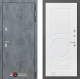Входная металлическая Дверь Лабиринт (LABIRINT) Бетон 23 Белый софт в Дмитрове