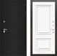 Входная металлическая Дверь Лабиринт (LABIRINT) Classic шагрень черная 26 Белый (RAL-9003) в Дмитрове