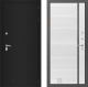 Дверь Лабиринт (LABIRINT) Classic шагрень черная 22 Белый софт в Дмитрове