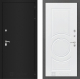 Входная металлическая Дверь Лабиринт (LABIRINT) Classic шагрень черная 23 Белый софт в Дмитрове