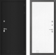 Входная металлическая Дверь Лабиринт (LABIRINT) Classic шагрень черная 07 Белое дерево в Дмитрове