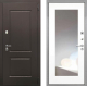 Входная металлическая Дверь Интекрон (INTECRON) Кампо ФЛЗ-120-М Зеркало Белый матовый в Дмитрове