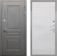 Входная металлическая Дверь Интекрон (INTECRON) Брайтон Графит ФЛ-316 Белый ясень в Дмитрове