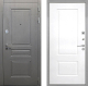 Входная металлическая Дверь Интекрон (INTECRON) Брайтон Графит Альба Роял Вуд белый в Дмитрове