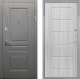 Входная металлическая Дверь Интекрон (INTECRON) Брайтон Графит ФЛ-39 Сандал белый в Дмитрове