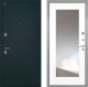 Входная металлическая Дверь Интекрон (INTECRON) Греция ФЛЗ-120-М Зеркало Белый матовый в Дмитрове