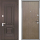 Входная металлическая Дверь Интекрон (INTECRON) Италия Гладкая шпон Венге коричневый в Дмитрове