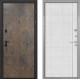 Входная металлическая Дверь Интекрон (INTECRON) Профит Black Гранж В-07 с молдингом Лофт белый в Дмитрове