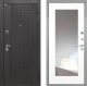 Дверь Интекрон (INTECRON) Олимпия Black 4К ФЛЗ-120-М Зеркало Белый матовый в Дмитрове