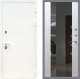 Входная металлическая Дверь Рекс (REX) 5 Белая Шагрень СБ-16 Зеркало Белый ясень в Дмитрове