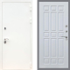 Входная металлическая Дверь Рекс (REX) 5 Белая Шагрень FL-33 Белый ясень в Дмитрове