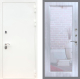 Входная металлическая Дверь Рекс (REX) 5 Белая Шагрень Зеркало Пастораль Сандал белый в Дмитрове