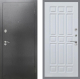 Входная металлическая Дверь Рекс (REX) 2А Серебро Антик FL-33 Белый ясень в Дмитрове