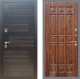 Входная металлическая Дверь Рекс (REX) премиум 185 FL-33 орех тисненый в Дмитрове