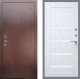 Входная металлическая Дверь Рекс (REX) 1 СБ-14 стекло белое Сандал белый в Дмитрове