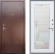 Входная металлическая Дверь Рекс (REX) 1 Зеркало Пастораль Белый ясень в Дмитрове