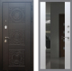 Входная металлическая Дверь Рекс (REX) 10 СБ-16 Зеркало Белый ясень в Дмитрове