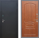 Входная металлическая Дверь Рекс (REX) 1A Черный Муар FL-128 Морёная берёза в Дмитрове