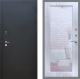 Входная металлическая Дверь Рекс (REX) 1A Черный Муар Зеркало Пастораль Сандал белый в Дмитрове